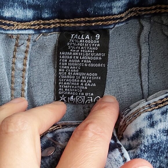 Mitzi Michel Stone Wash High Waist Skinny Jegging - Size 9 - Picture 11 of 12